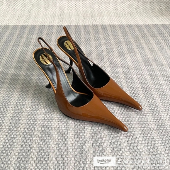 Shoes - AMALIA slingback pumps in patent leather